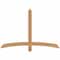Ekena Millwork Bellingham Timber Gable Bracket, Western Red Cedar, 60"W x 40"H x 3 1/2"D x 3 1/2"F, 16/12 Pitch GBW060X40X0404BEL00SWR - alternate 1
